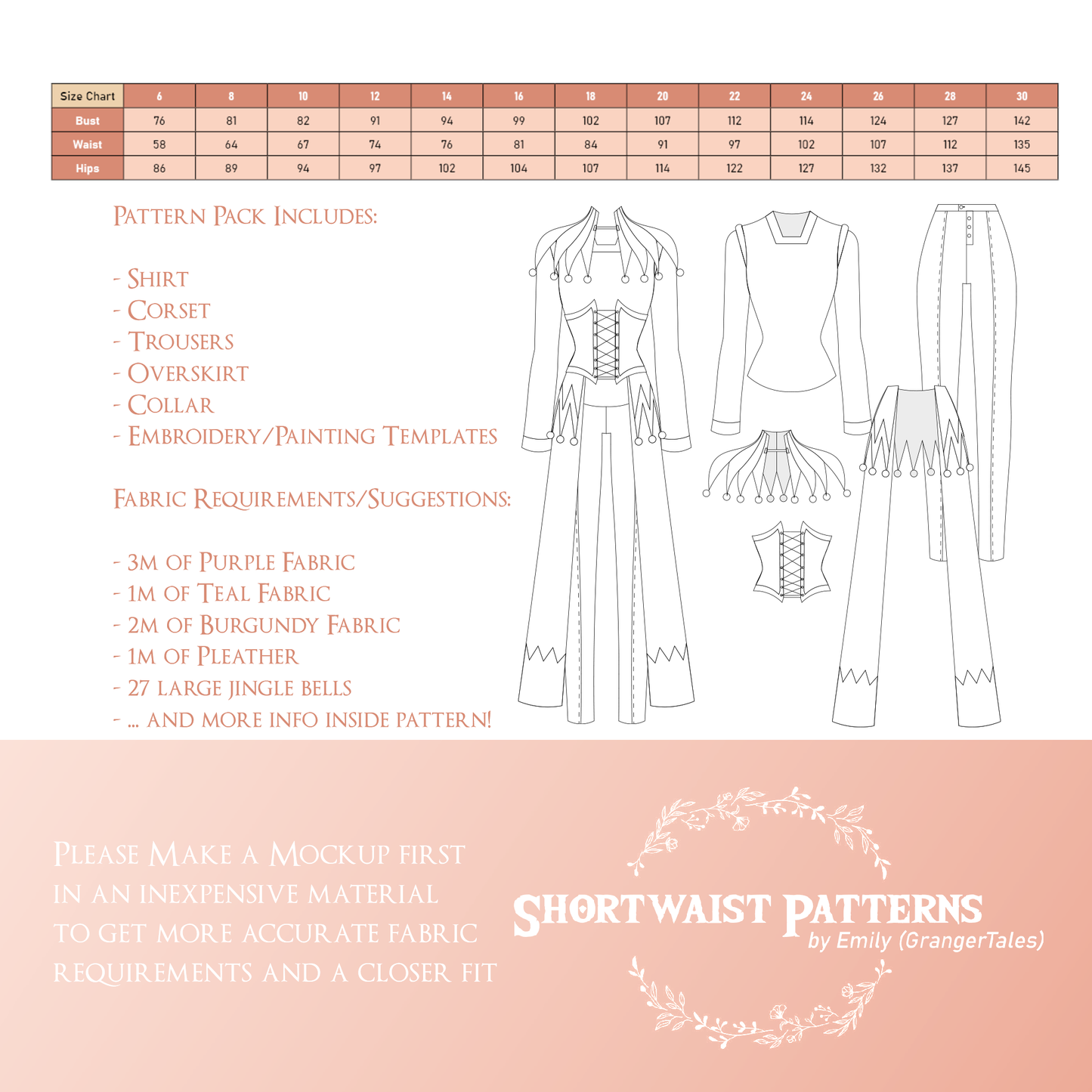 Bard In Me Outfit | PDF Pattern Sizes 6-30