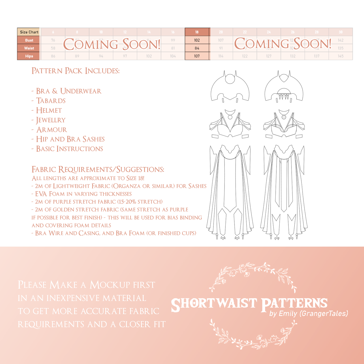 Priestess of the Void Set | Size 18 (Sizes 6-30 Pre-Order Listing)