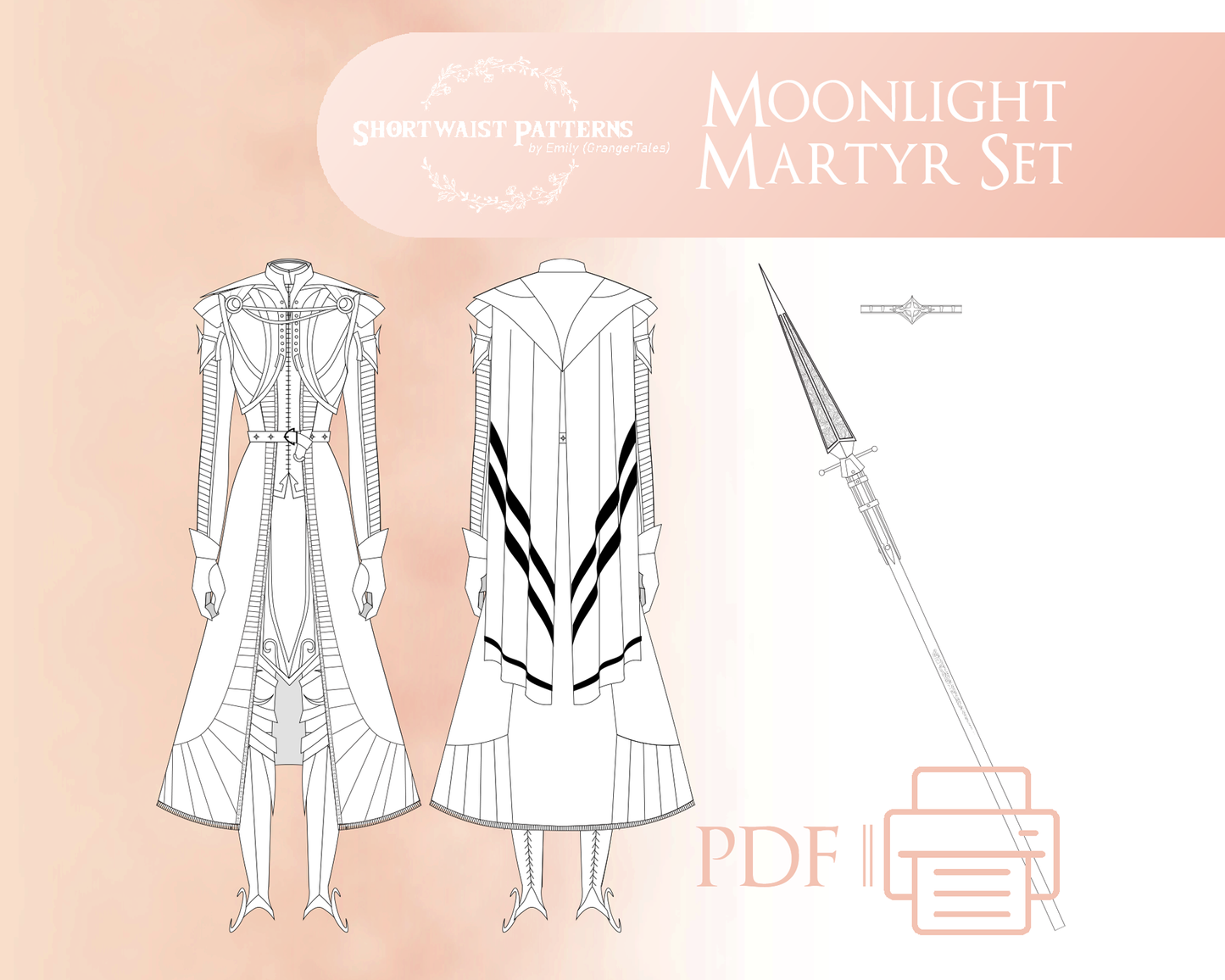 Moonlight Martyr Set | PDF Pattern Size 6-30