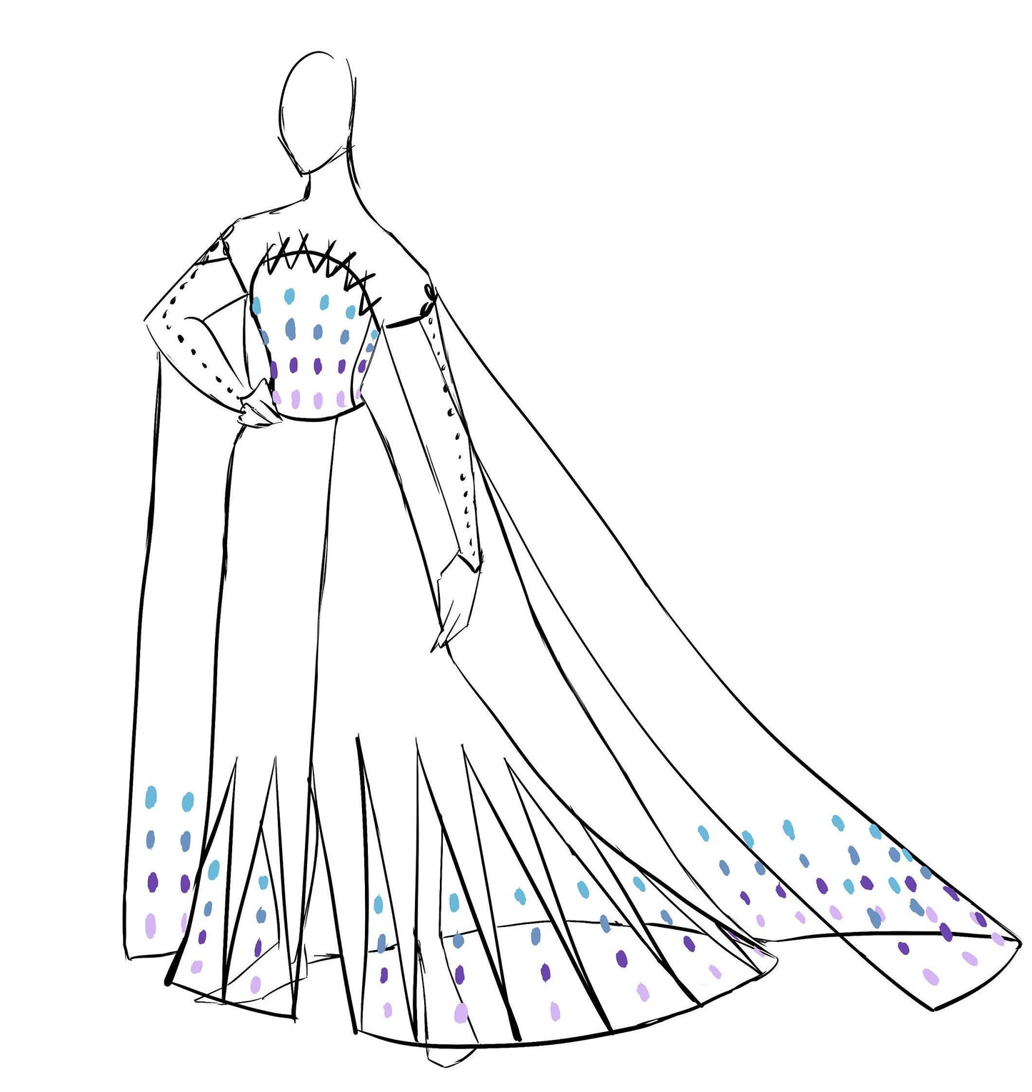 Spirit Queen Dress Pattern | Size 10 PDF Only