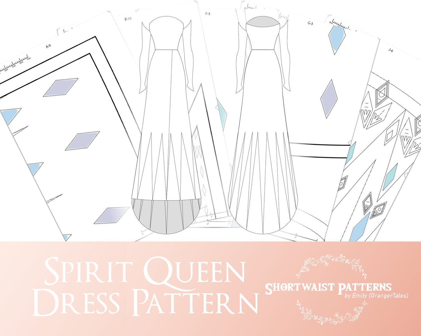 Spirit Queen Dress Pattern | Size 10 PDF Only