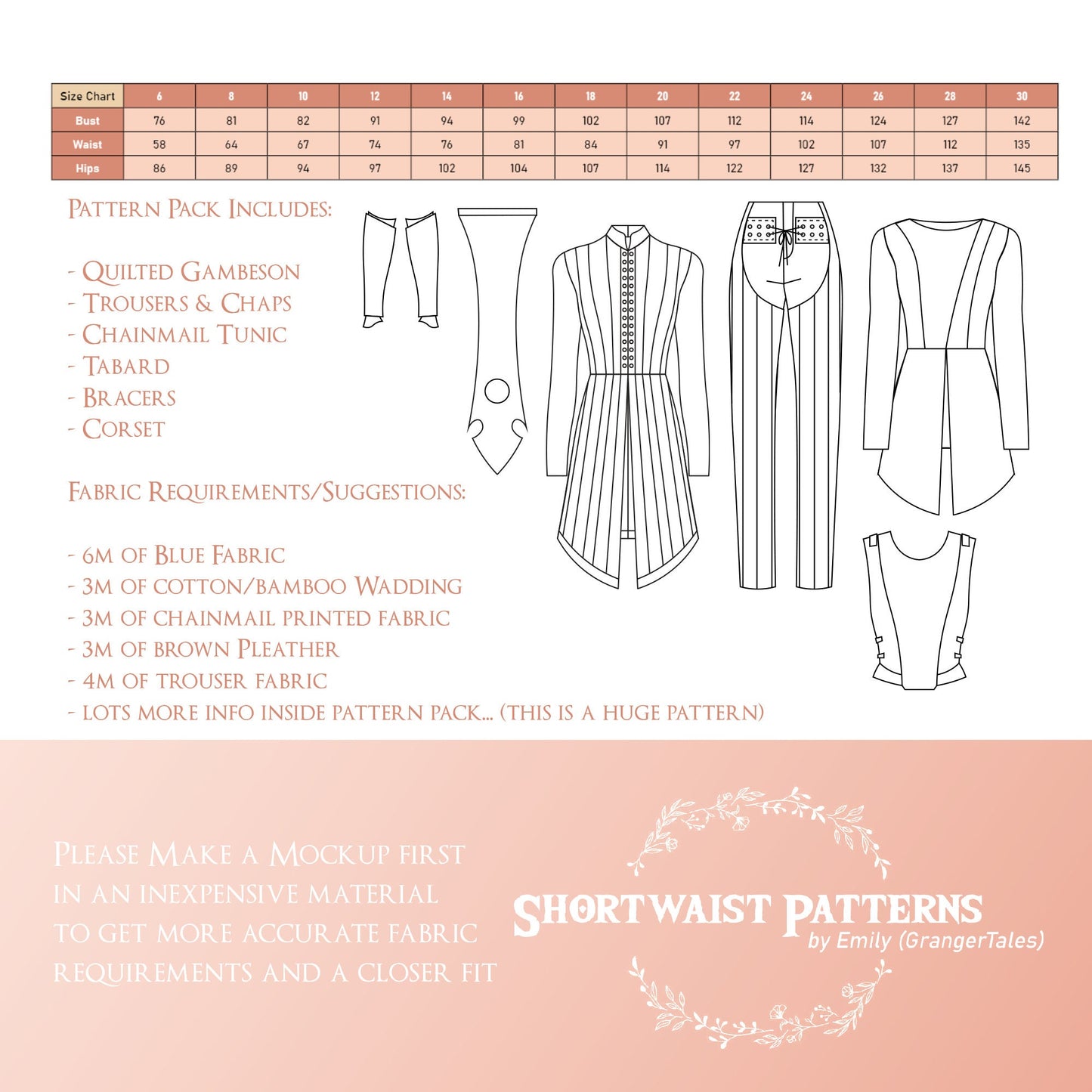 Emo Follower Classic Set Pattern | PDF Pattern Sizes 6-30 – Shortwaist ...