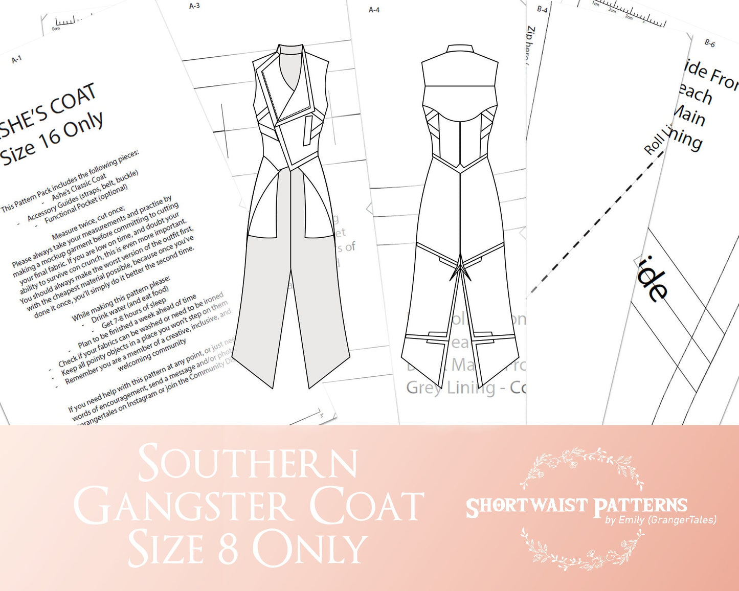 Southern Gangster | Coat Pattern | Size 16 Only