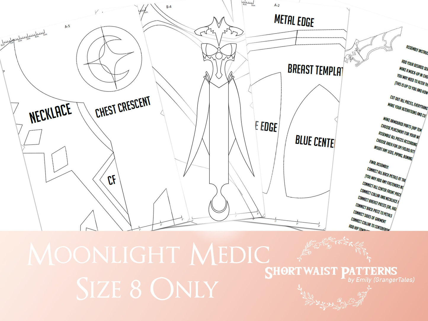 Moonlight Medic | Full Clothing Pattern | Size 8 Only