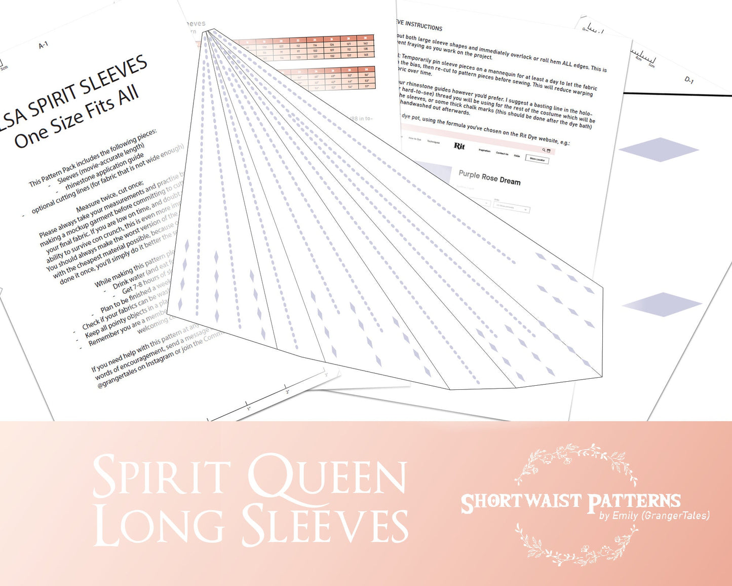 Spirit Queen Long Sleeves | One Size Fits All PDF Pattern