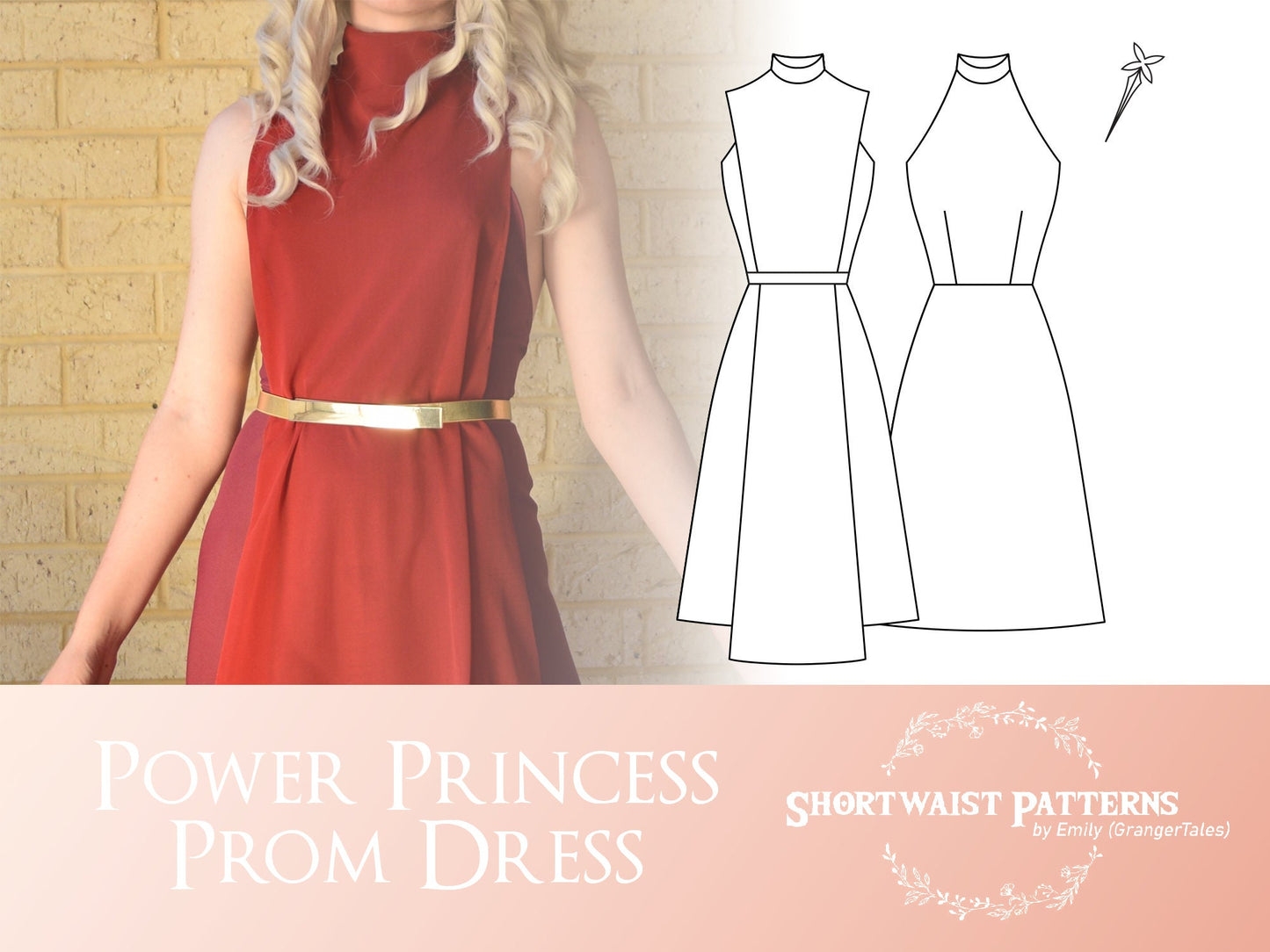 Power Princess Prom Dress | PDF Pattern Sizes 6-30